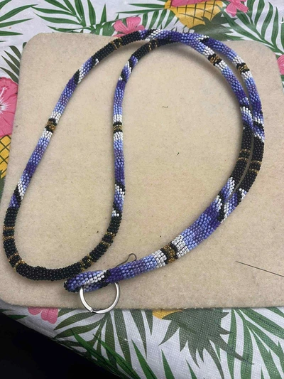 Handmade beaded lanyard design 8 from Thunder Bay